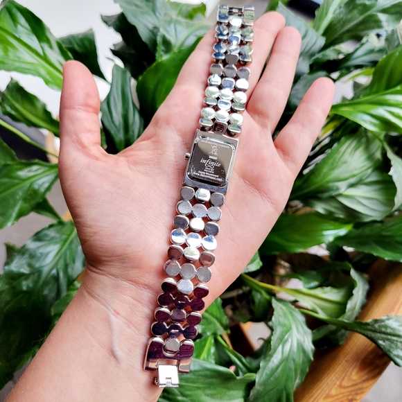 Classic Infinite Rhinestone Silver Watch - Picture 10 of 10